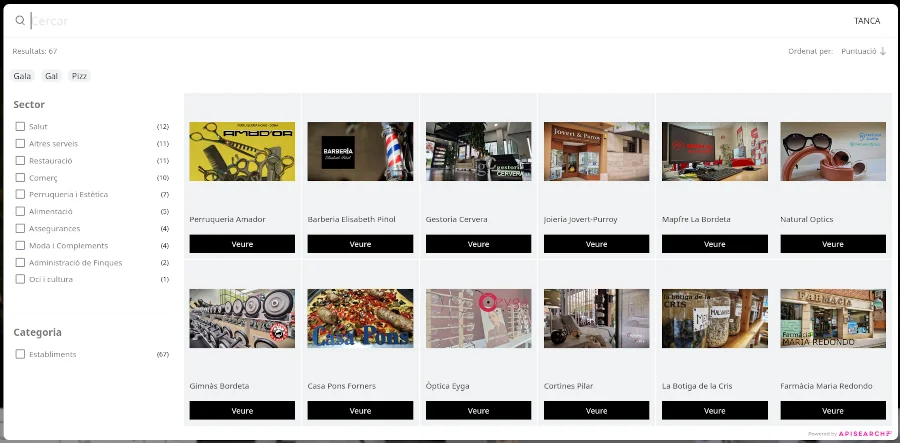 Aparador digital : Cercador